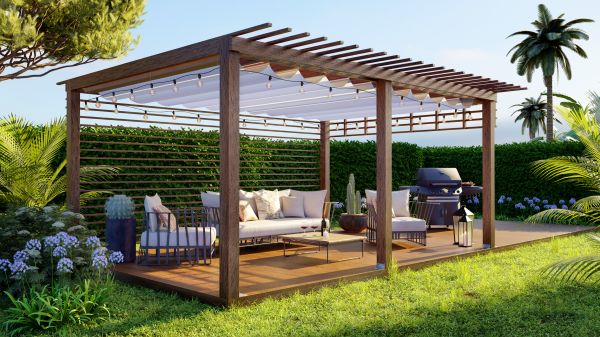Composite Pergola Assembly