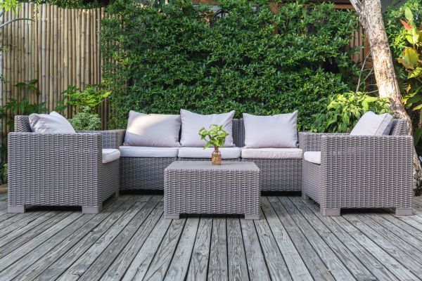 Backyard Furniture Setup