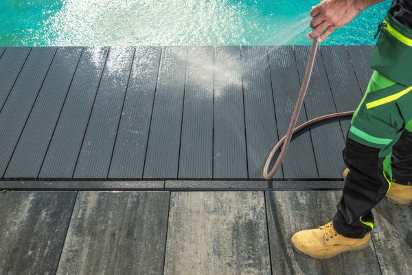 Deck Concrete Cleaning