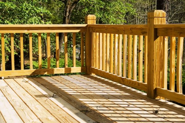 Wood Deck Post Installation