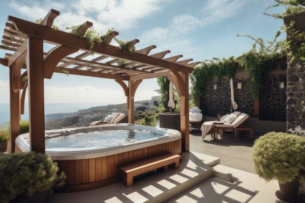 Hot Tub Pergola Installation