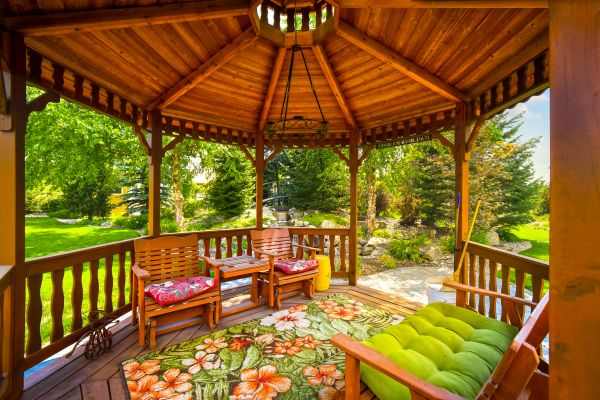 Cedar Gazebo Installation