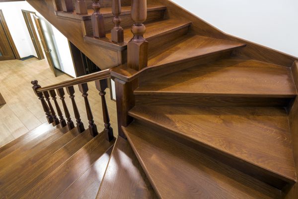 Wood Handrail Installation