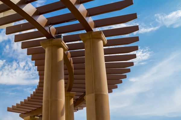 Curved Pergola Assembly