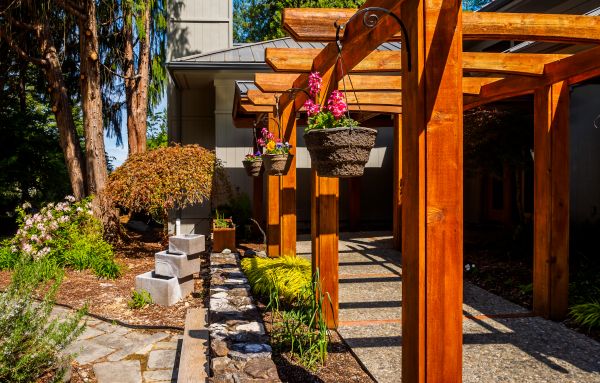 Cedar Pergola Assembly