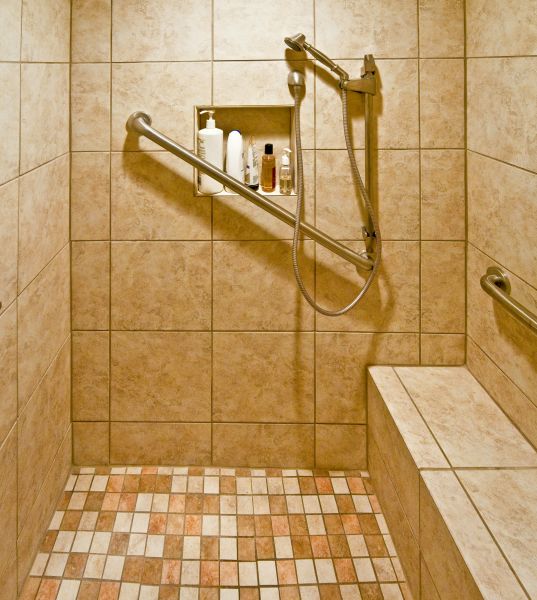 Handicap Shower Bar Install